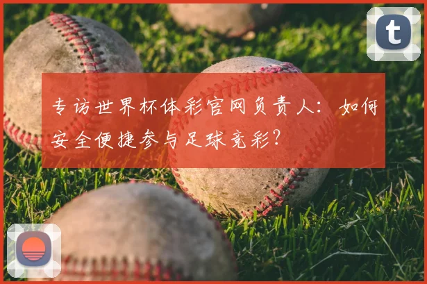 专访世界杯体彩官网负责人：如何安全便捷参与足球竞彩？