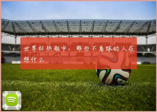 世界杯热潮中，那些不看球的人在想什么